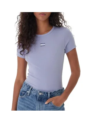 T-Shirt Violet Femme Tommy Hilfiger Badge DW0DW17881 1
