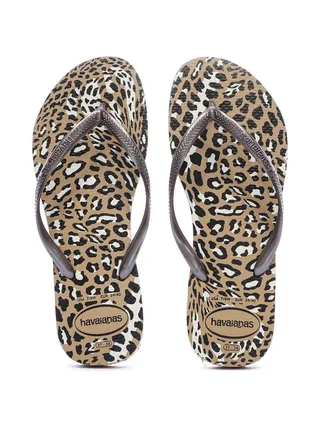 Tongs Marron Femme Havaianas Slim Animals Infradito 2