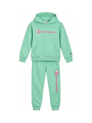 Ensemble Vert D’Eau Enfant Champion Hoodie 1