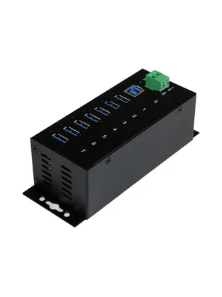 7 Port Industrial USB 3.0 Hub - Metal 2