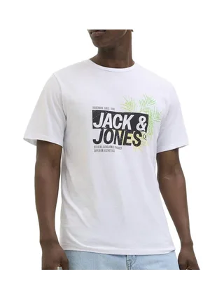 T-Shirt Blanc Homme Jack & Jones Jaxon 1