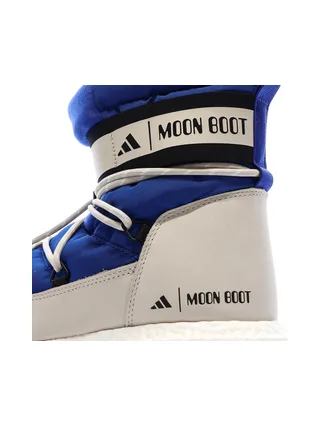 Moon Boot Bleu/Blanc/Noir Garçon Adidas High 7