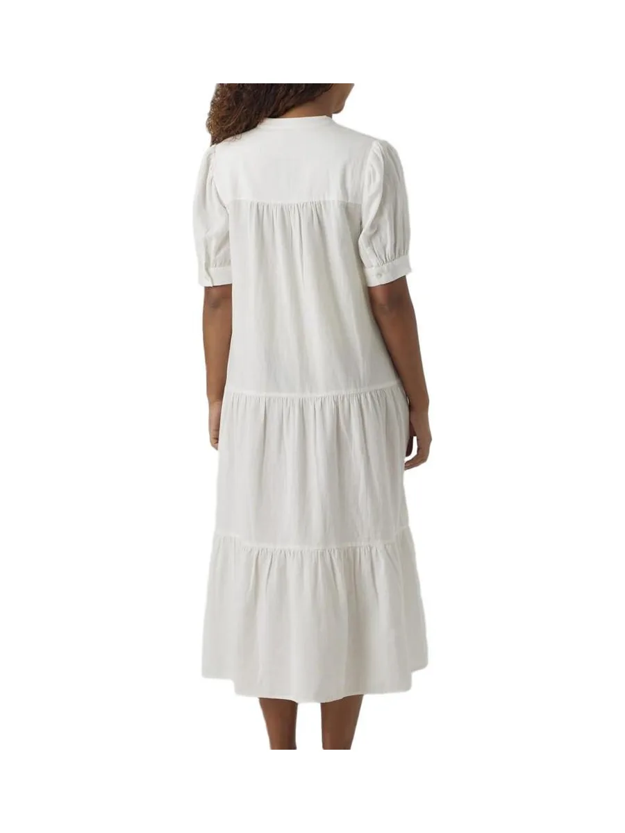 Robe de Grossesse Blanche Femme Vero Moda Marternity Milan 3
