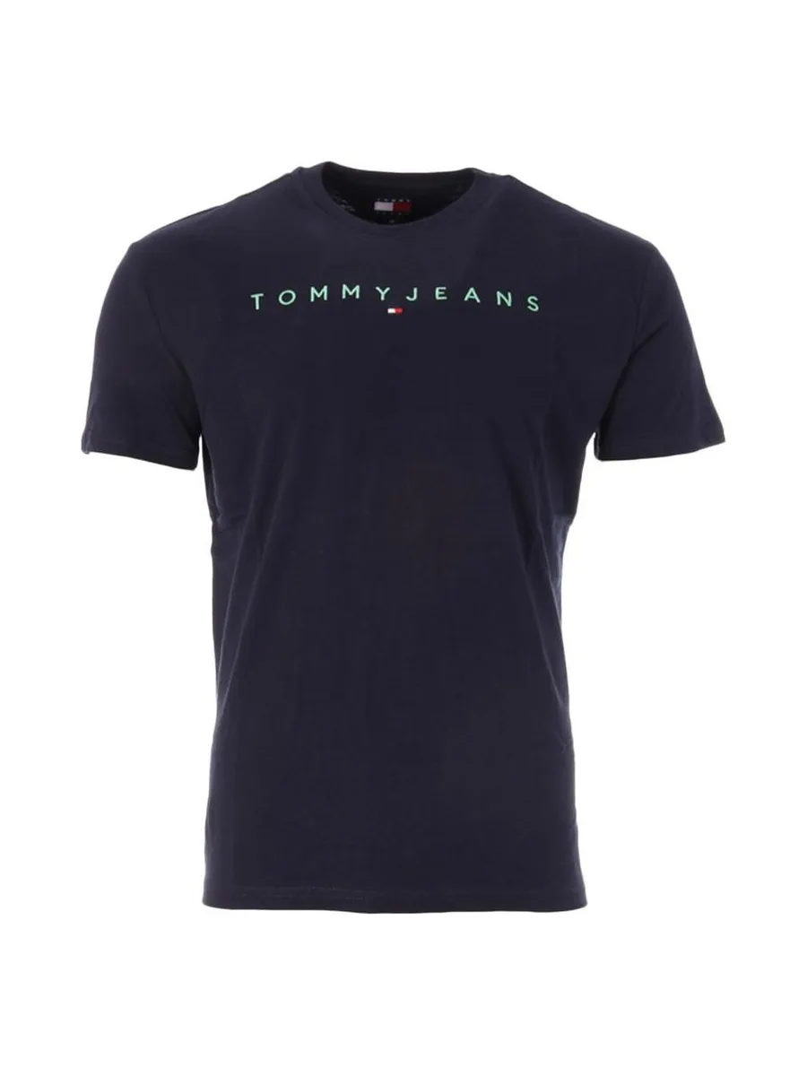 T-Shirt Marine Homme Tommy Hilfiger Reg Linear 2
