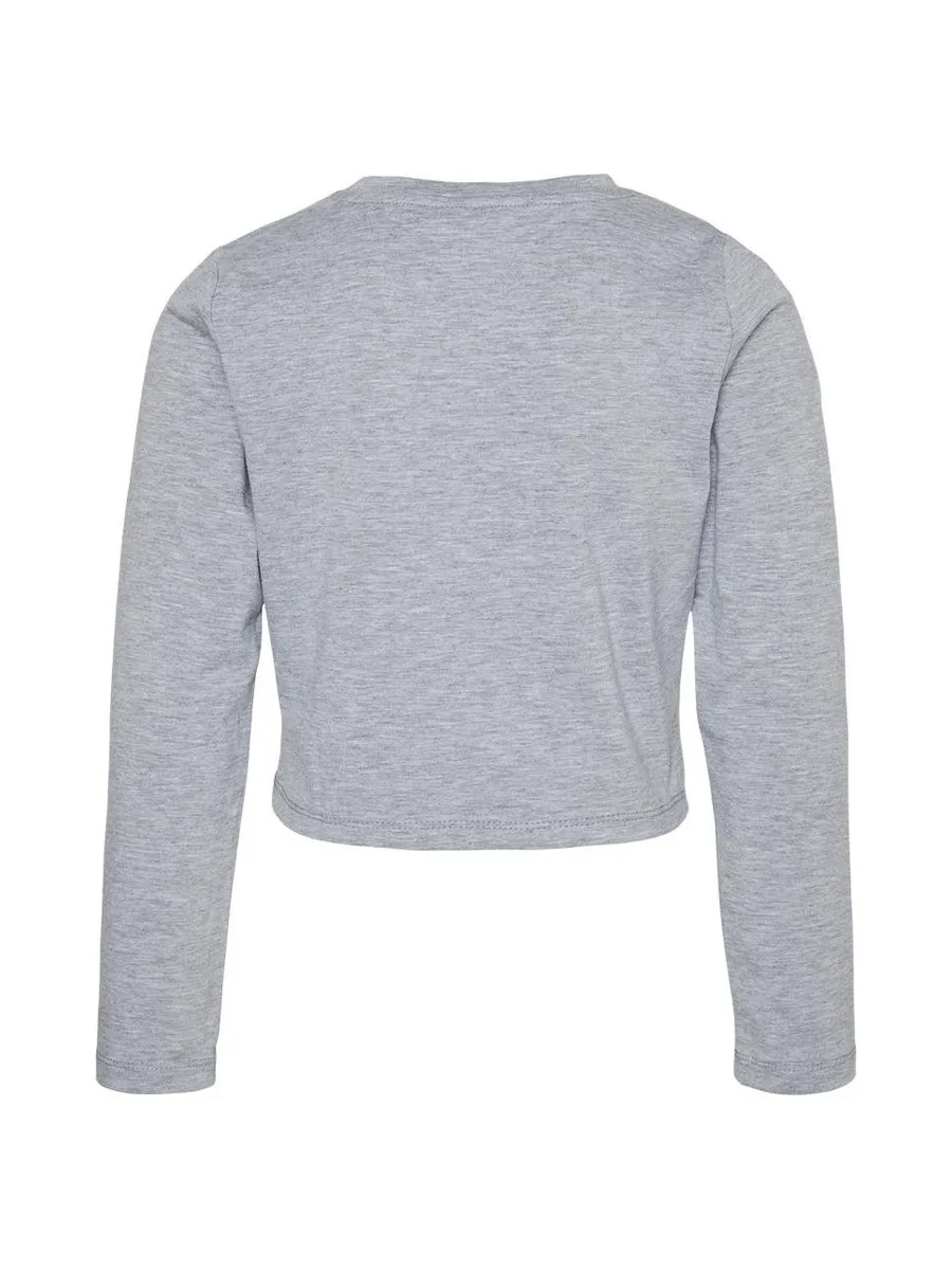 T-Shirt Manches Longues Gris Fille Vero Moda Vmjoy Knot 3
