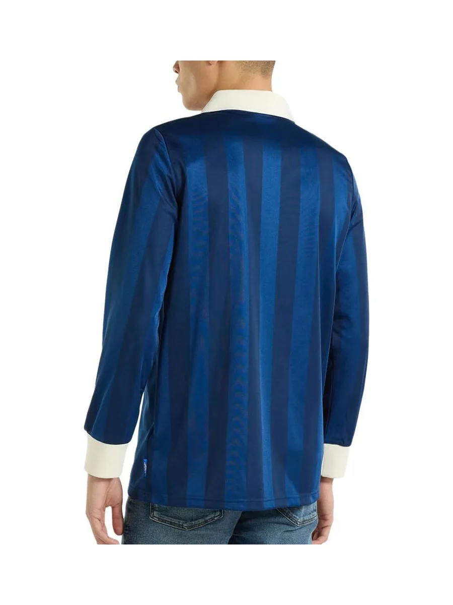 Polo Manches Longues Bleu Homme Umbro Football Estate 3