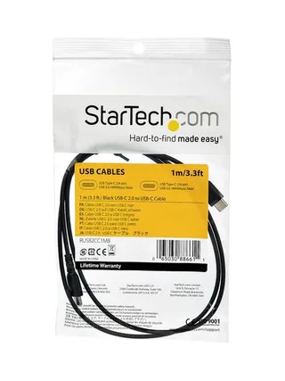 Cable Black USB 2.0 to USB C Cable 1m 7