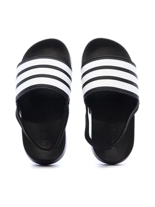 Claquettes Noires/Blanches Garçon Adidas Adilette Estrap 3