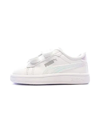 Baskets Blanches Fille Puma Smash 3.0 Holo 1