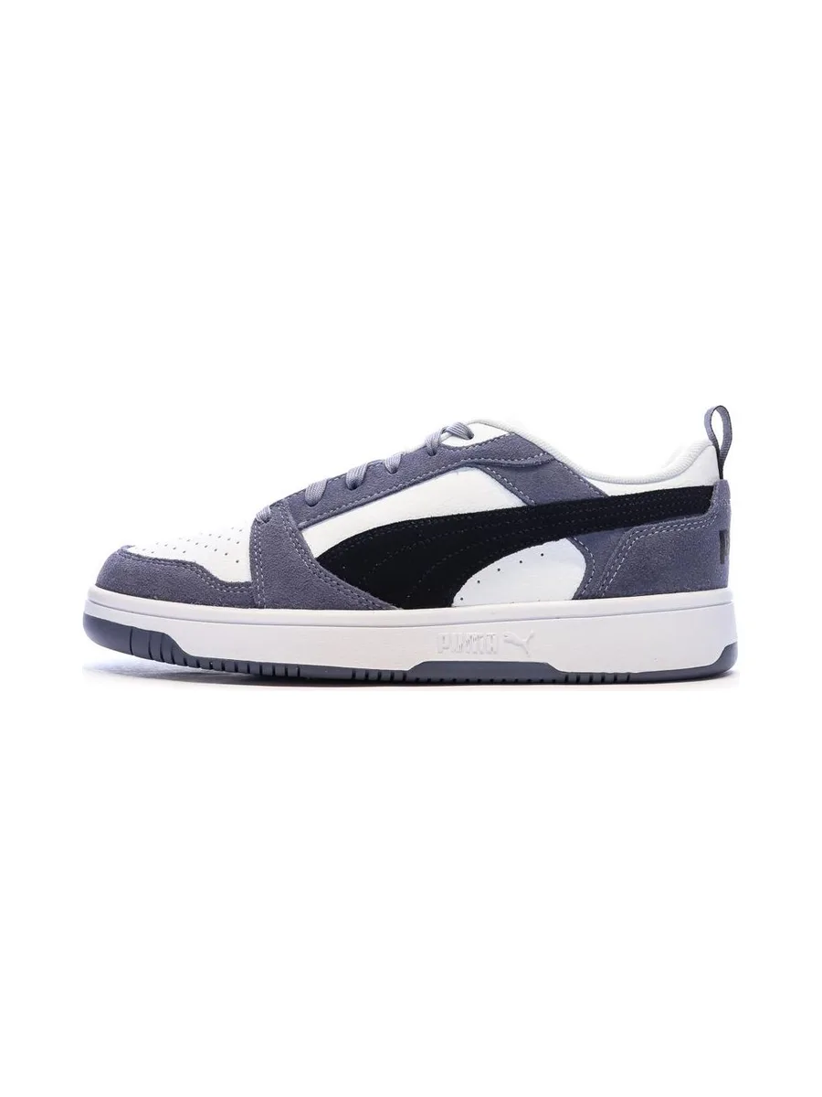 Baskets Blanches/Noires/Bleu Mixte Puma Caven 2.0 2