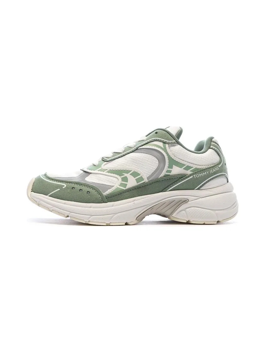 Baskets Blanc/Vert Femme Tommy Hilfiger Archive 25 2