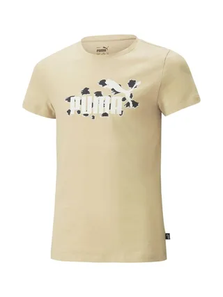 T-Shirt Beige Fille Puma Essential Animal 1