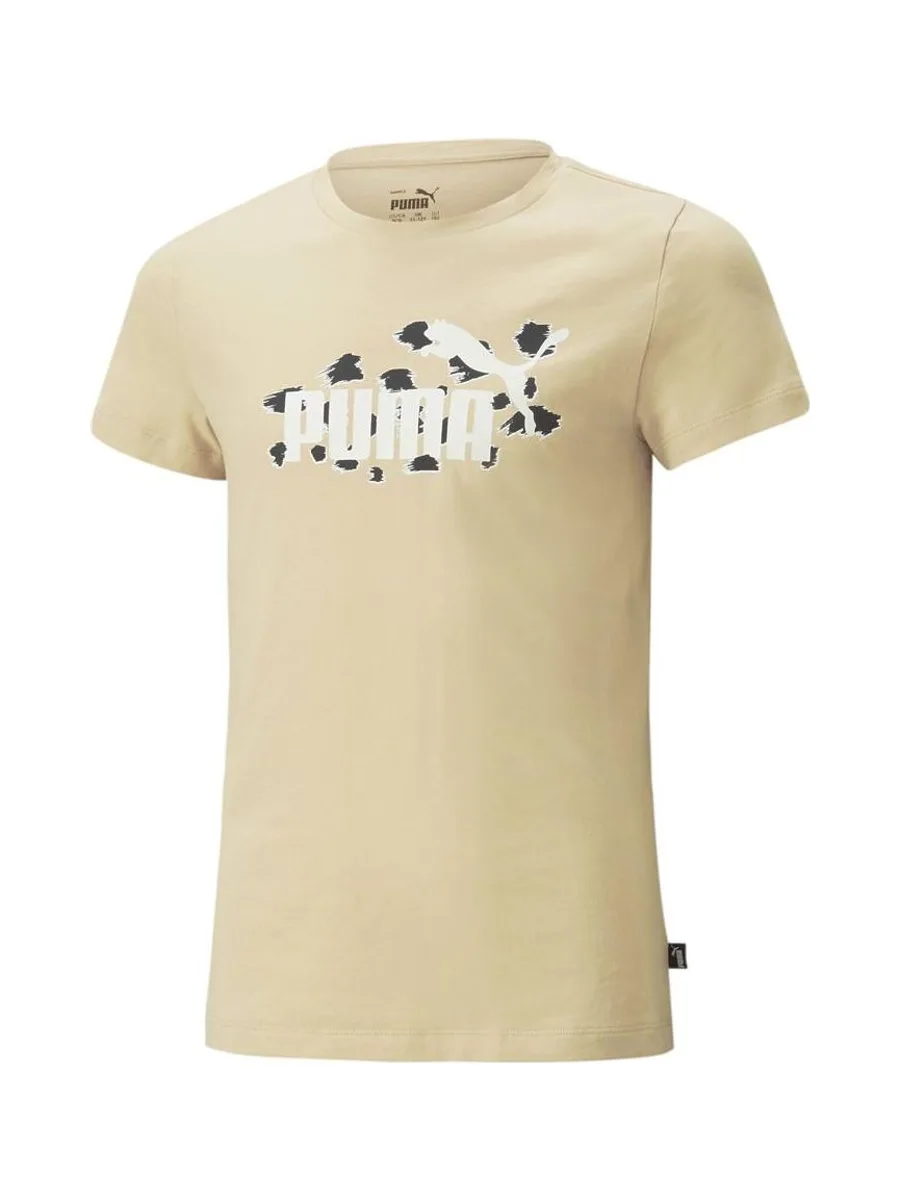 T-Shirt Beige Fille Puma Essential Animal 2
