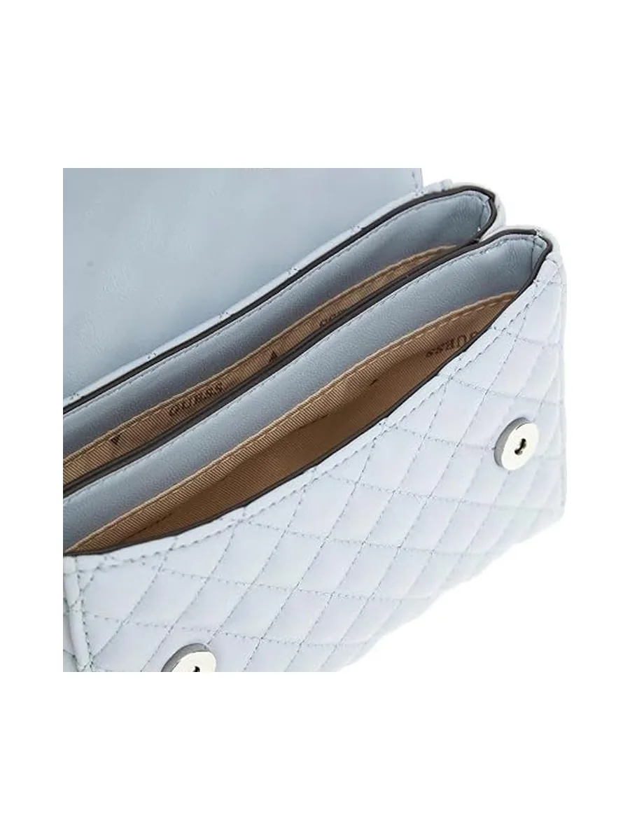Sac à Bandoulière Bleu Clair Femme GUESS Xbody Flp 4