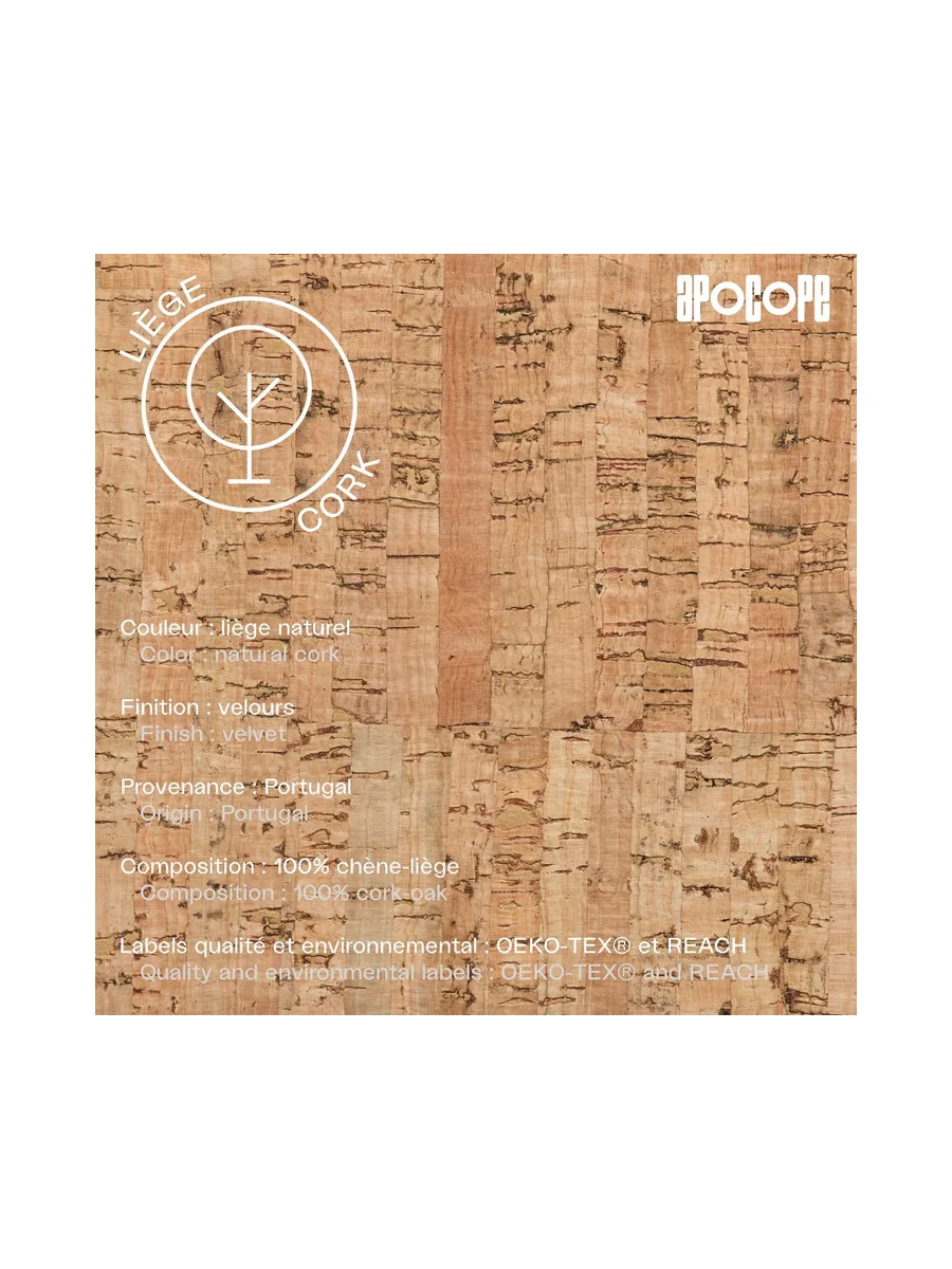 GUS - Porte-cartes horizontal en liège - Naturel 95
