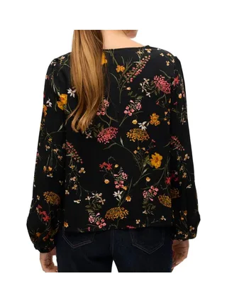 Blouse Noir à Fleurs Femme Vero Moda Easy Joy 2