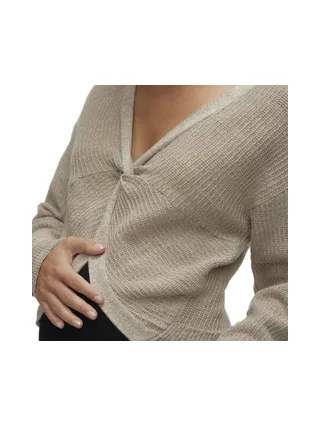 Pull de Grossesse Beige Femme Mamalicious Lems 3