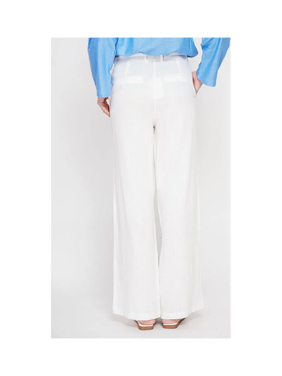 Pantalon coupe large et droite poches latérale fermeture zippée 13