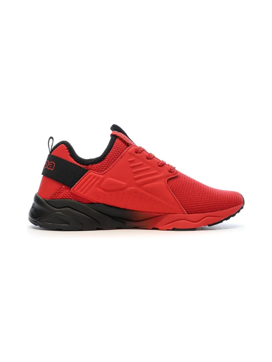 Baskets Noires/Rouge Garçon Kappa San Puerto Lace 3