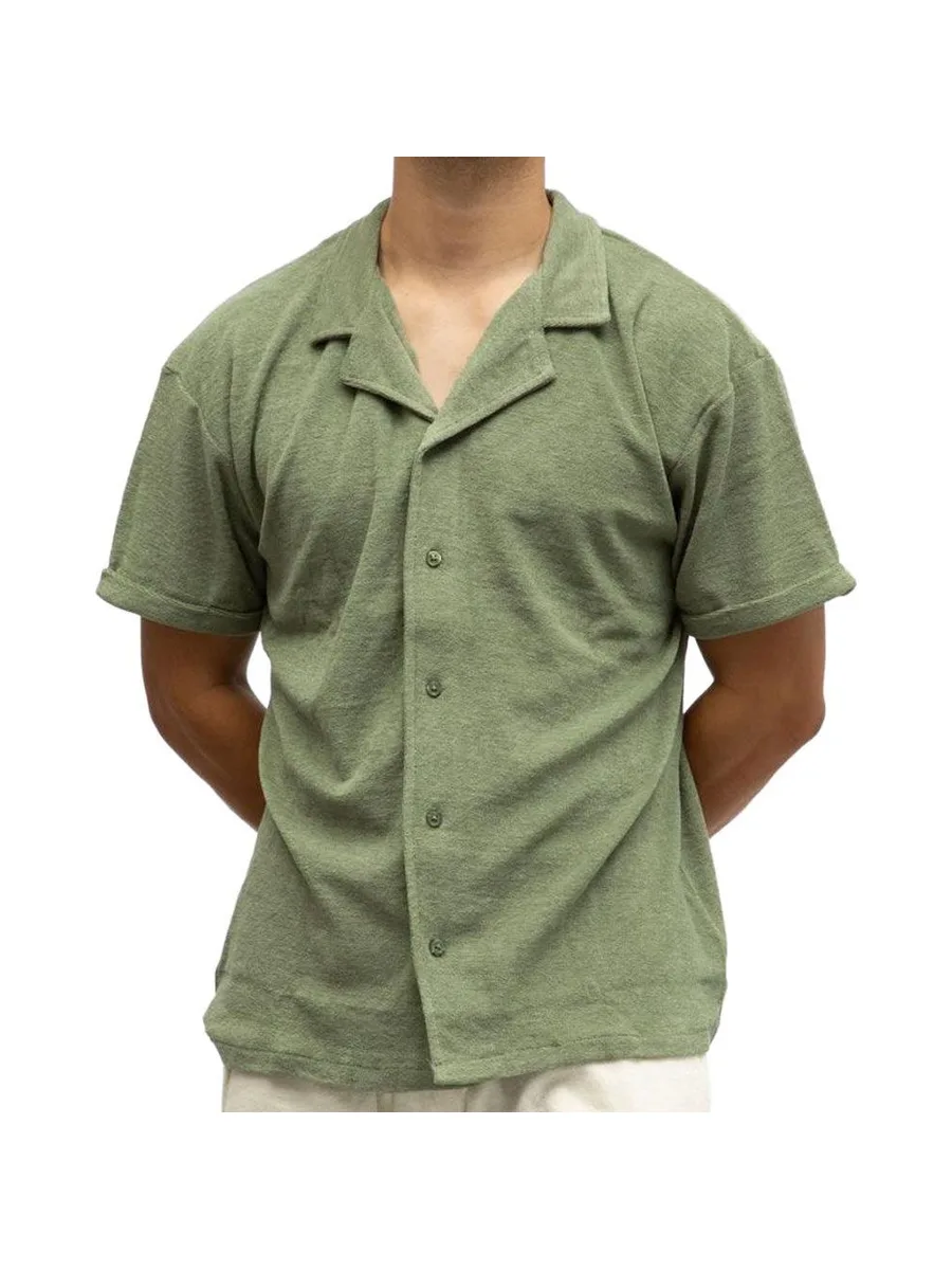 Chemise Kaki Homme Paname Brothers CHARLY 2