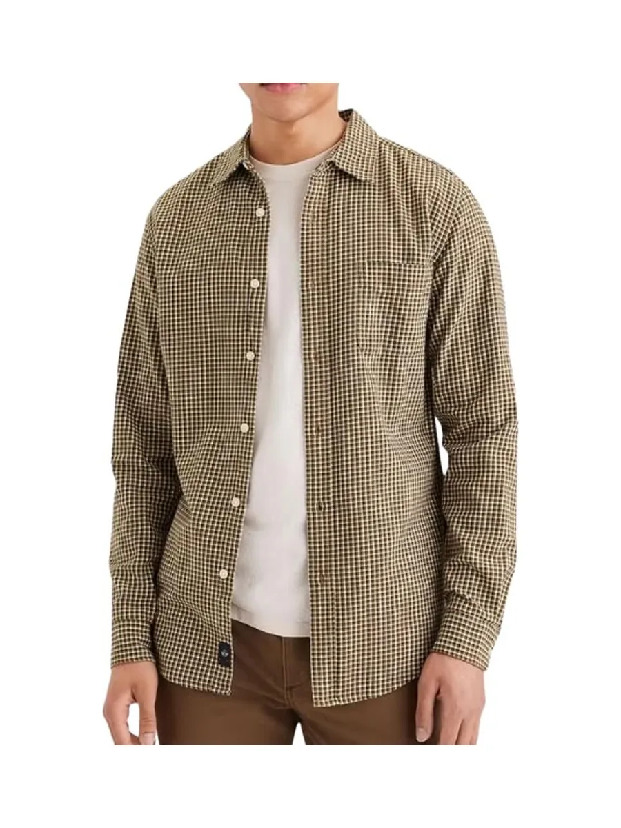 Chemise Marron à Motifs Homme Dockers Woven 1