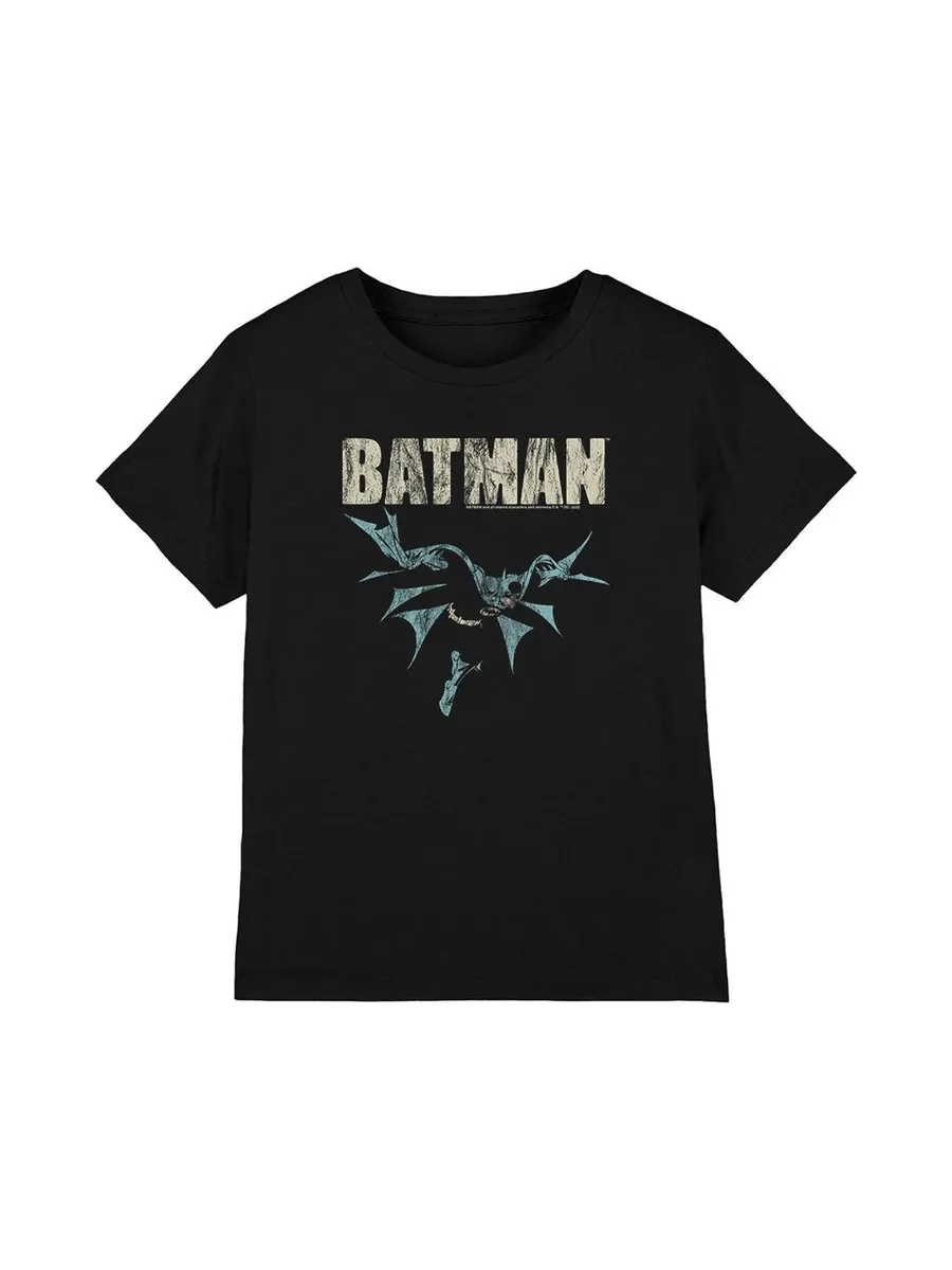 T-Shirt Noir Homme Dc Comics Batman Glide 2