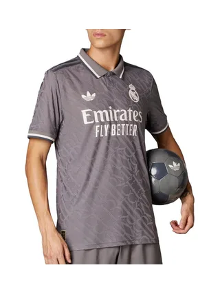Real Madrid Maillot Authentique Third Gris Homme Adidas 24/25 1