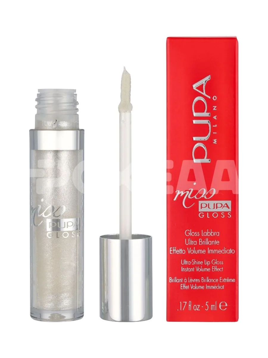 Pupa Miss Pupa Ultra-Shine Lip Gloss 5ml - #101 Pearly Clear 1