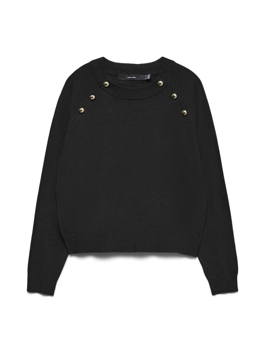 Pull Noir Femme Vero Moda Happy 2