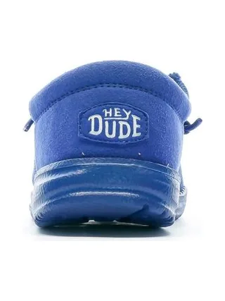 Chaussures Bleu Garçon Hey Dude Wally Youth Funk Mono 3