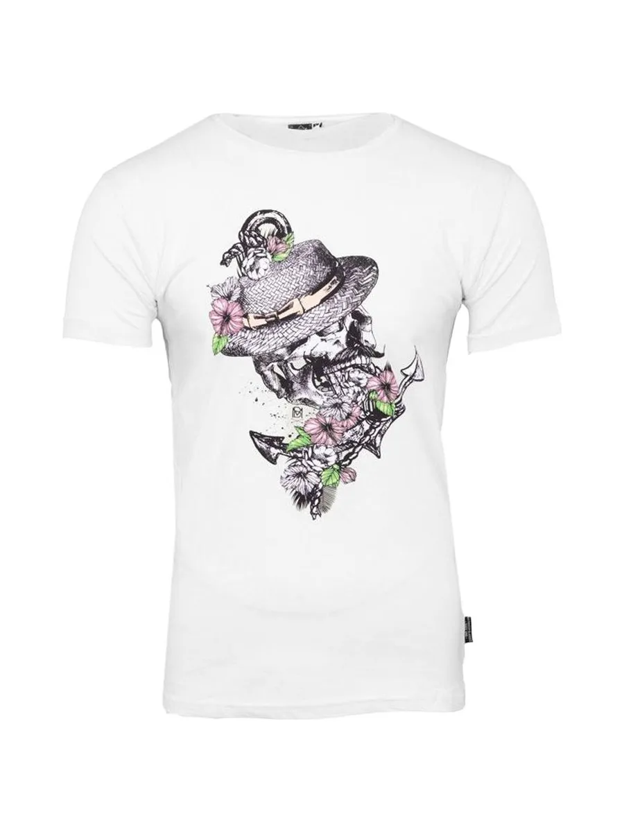 T-shirt Blanc Homme La Maison Blaggio Tete 2