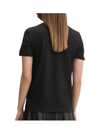 T-shirt Noir Femme Calvin Klein Jeans Embroidered 2