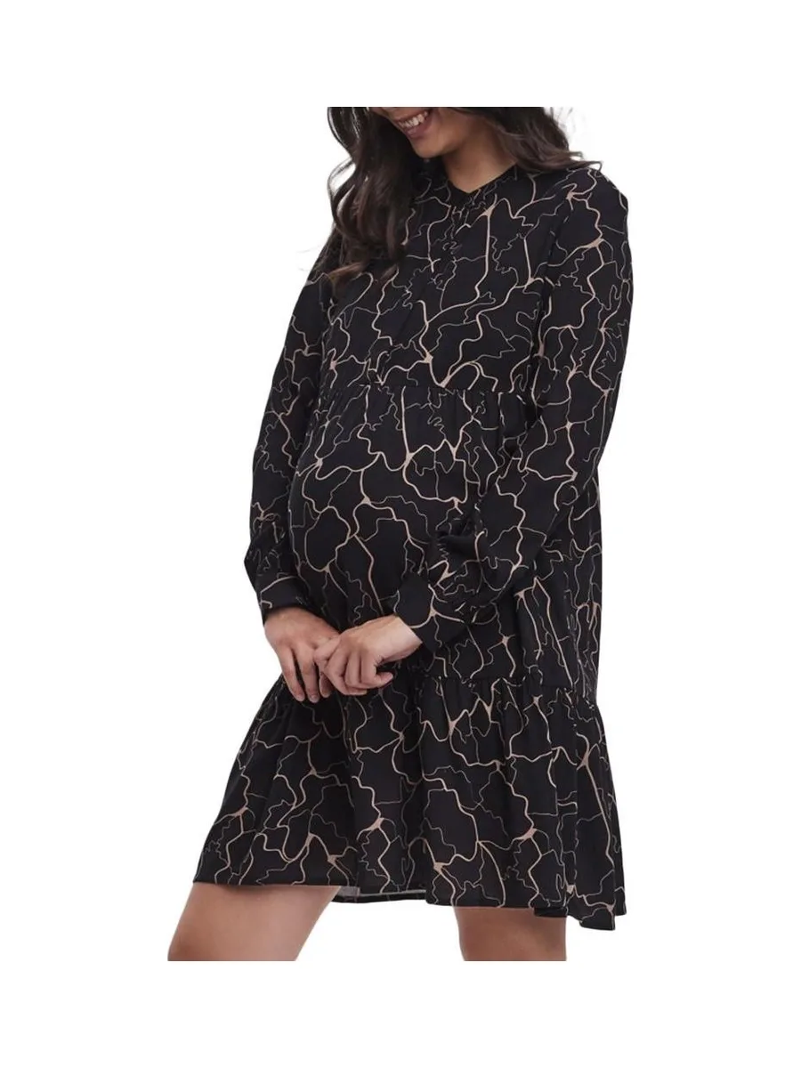 Robe de Grossesse Noir Femme Vero Moda Marternity Manna 2