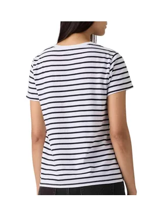 T-Shirt Blanc/bleu Femme Levi's Perfect 1 2