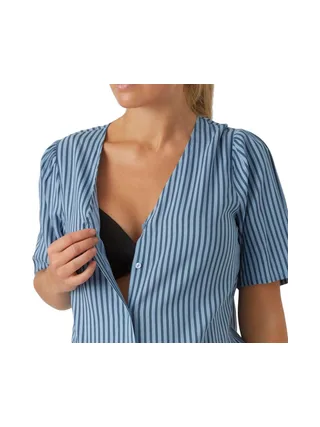 Pyjama de Grossesse Bleu Femme Mamalicious Jasmin 3