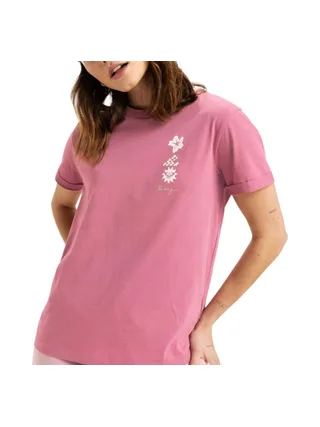 T-Shirt Rose Femme Roxy Ocean Regular 1