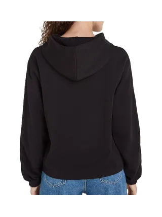 Sweat Noir Femme Calvin Klein Embro Elastic 2