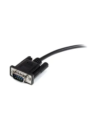 0.5m Straight Through Serial Cable MF BK 3