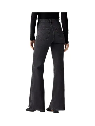 Jean Noir Femme Levi's Ribcage Bells Med Indigo A7503 2