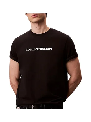 T-Shirt Noir Homme Calvin Klein Jeans 20s Stack 1