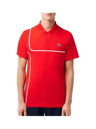 Polo Rouge Homme Lacoste 1