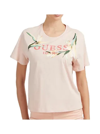 T-shirt Rose Femme Guess W3GI43JA914 1