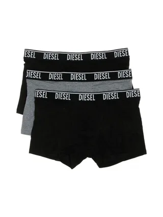 x3 Boxers Noir/Gris Homme Diesel Shawnthreepack 1