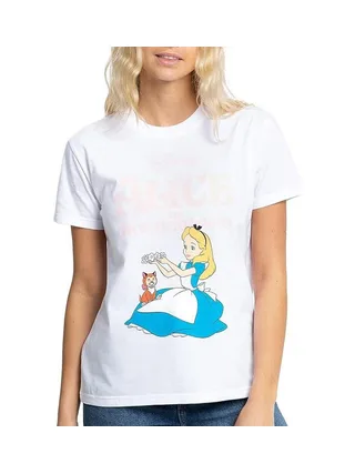 T-Shirt Blanc Femme Disney Alice Spring Classic 1