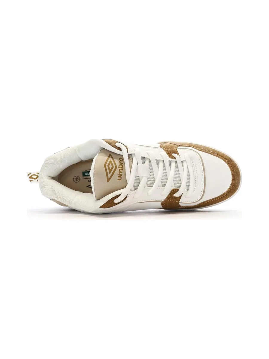 Baskets Blanches/Beiges/Camel Homme Umbro Tywen 5