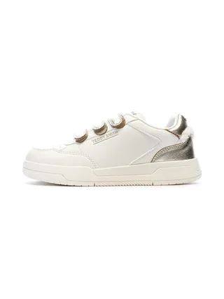 Baskets Ecru/Doré Femme Teddy Smith Sra C 1