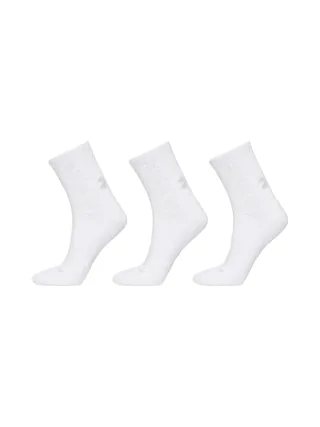 X3 Paires de Chaussettes Blanches Homme Under Armour Mid-crew 1