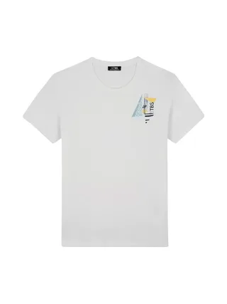 T-Shirt Blanc Homme TBS Arctique Miel 1