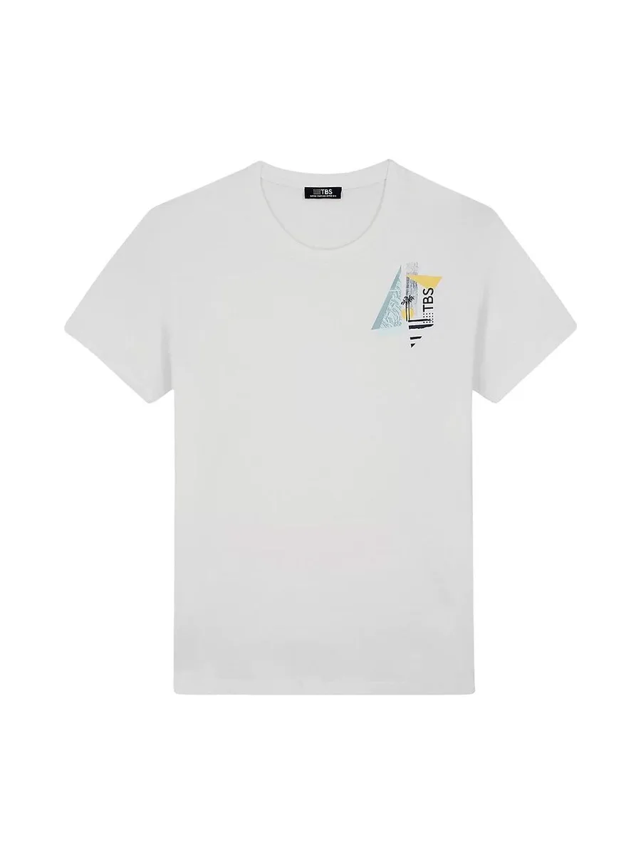 T-Shirt Blanc Homme TBS Arctique Miel 2