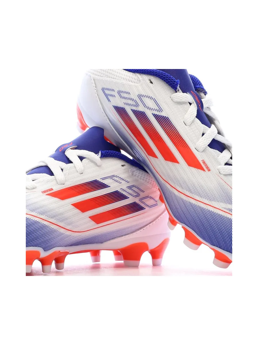 Chaussettes Blanches/Bleu/Rouges Garçon Adidas F50 League Mg 8